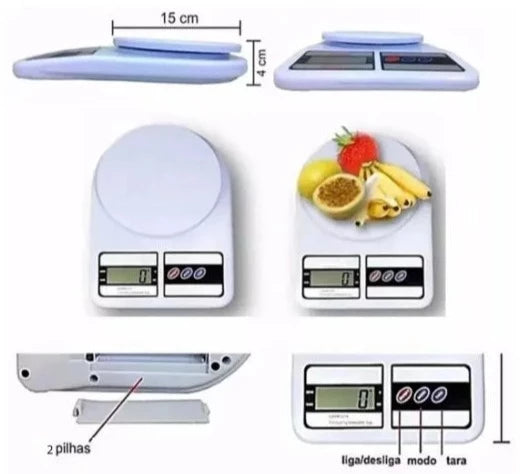 Balança Digital De Precisão Cozinha até 10kg