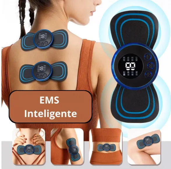 Mini Massageador Portátil de Estimulação Elétrica EMS para Alívio da Dor Muscular Cervical